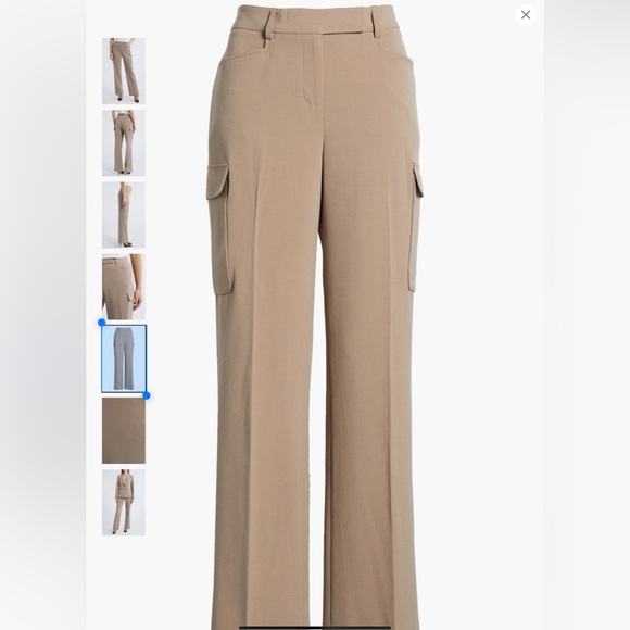 Tahari ASL Women's Tailored Straight-Leg Cargo Pants - Picture 5 of 5